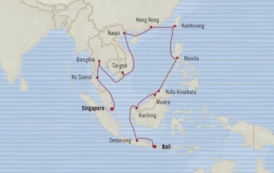 Cruises Around The World Oceania Insignia March 17 April 14 2026 Cruises Benoa (Bali), Indonesia to Singapore, Singapore