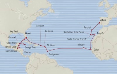 Oceania Marina March 31 May 1 2017 Cruises Miami, FL, United States to Lisbon, Portugal