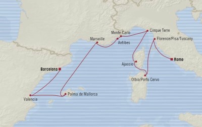 Oceania Marina May 11-21 2017 Cruises Civitavecchia, Italy to Barcelona, Spain