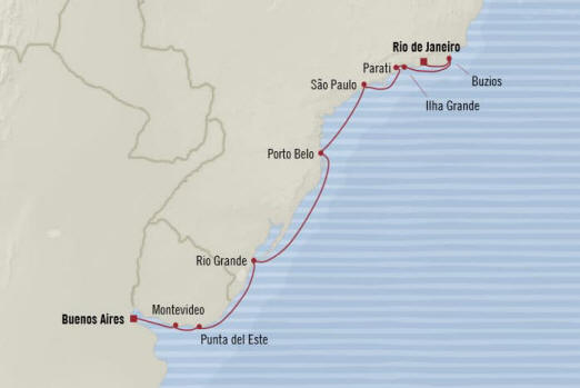 Oceania Cruises Marina Itinerary 2020
