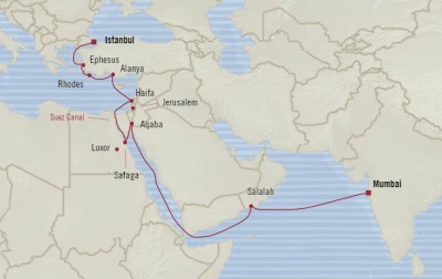 LUXURY CRUISES FOR LESS Oceania Nautica April 14 May 4 2020 Cruises Mumbai, India to Istanbul, Turkey