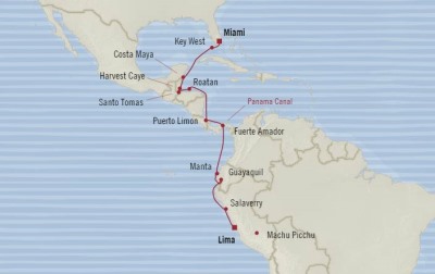 Oceania Regatta March 29 April 14 2017 Cruises Callao, Peru to Miami, FL, United States