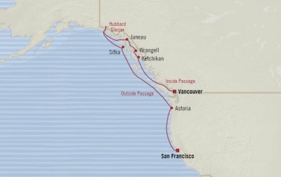 Oceania Regatta May 10-20 2017 Cruises San Francisco, CA, United States to Vancouver, Canada