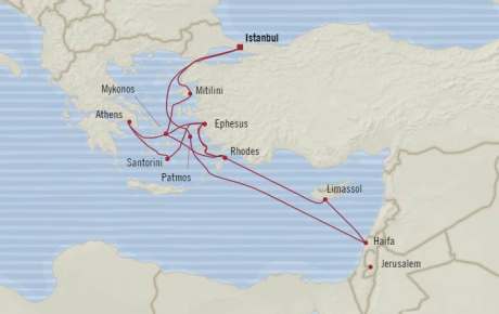 Cruises Around The World Oceania Riviera April 19 May 6 2026 Cruises Istanbul, Turkey to Istanbul, Turkey