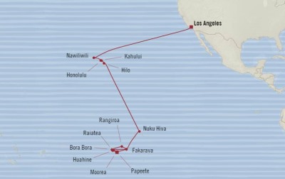Oceania Sirena January 4 February 4 2017 Cruises Los Angeles, CA, United States to Papeete, French Polynesia