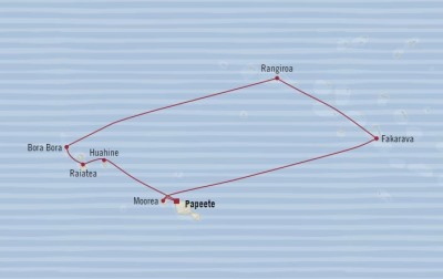 Cruises Around The World Oceania Sirena May 9-19 2026 Cruises Papeete, French Polynesia to Papeete, French Polynesia