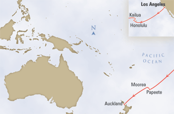 Cruises Around The World Queen Elizabeth 2 Los Angeles to Auckland