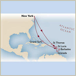 Cruises Around The World Map Cunard Queen Mary 2 Qm 2 2026 New York to New York