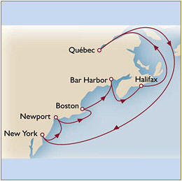 LUXURY CRUISES - Penthouse, Veranda, Balconies, Windows and Suites Map Cunard Queen Mary 2 Qm 2 2025 New York to New York