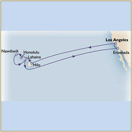 Luxury Cruise SINGLE/SOLO Map Cunard Queen Victoria QV 2020 los angeles