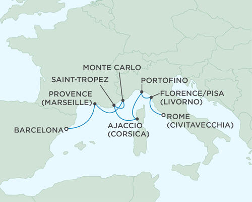 Cruises Around The World Seven Seas Mariner July 12-19 2024 - 7 Days