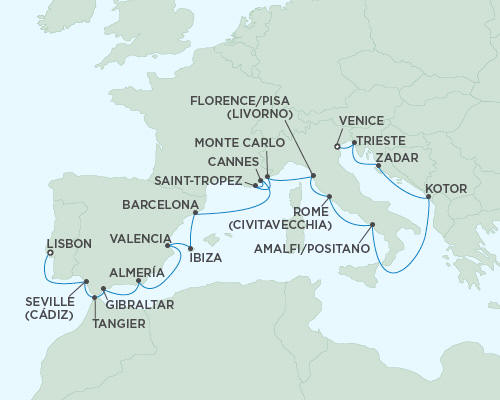 Cruises Around The World Seven Seas Mariner July 29 August 17 2024 - 19 Days