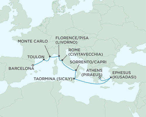 Cruises Around The World Seven Seas Mariner October 5-14 2024 - 9 Days