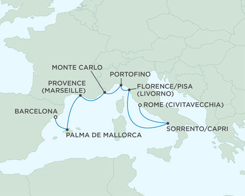 Cruises Around The World Seven Seas Mariner October 14-21 2024 - 7 Days