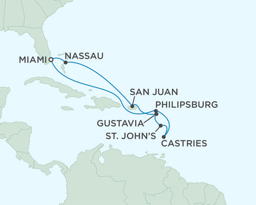 Cruises Around The World November 12-22 2024 - 10 Days