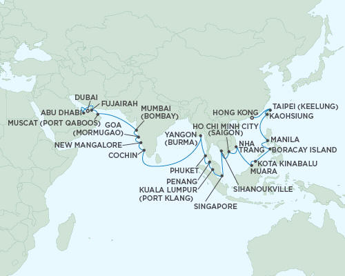 LUXURY CRUISES - Penthouse, Veranda, Balconies, Windows and Suites Regent Seas Seas Voyager Cruises March 27 May 3 2027 - 37 Days