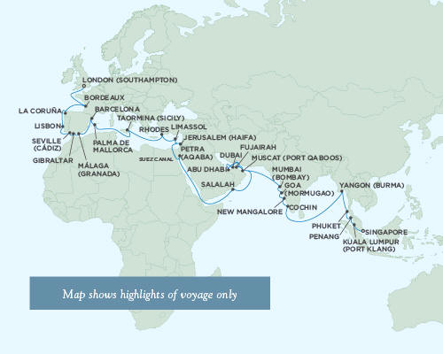 Regent Seas Seas Voyager Cruises April 13 June 6 2015 - 54 Days