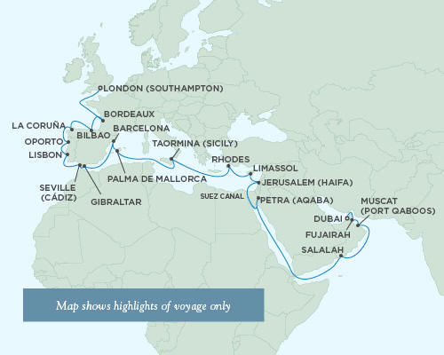 Cruises Around The World Regent Seas Seas Voyager Cruises May 3 June 6 2024 - 34 Days