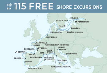 LUXURY CRUISES - Penthouse, Veranda, Balconies, Windows and Suites September 20 October 23 2027 - 33 Days