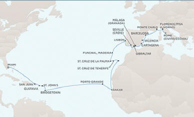 Cruises Around The World Regent Seven Seas Mariner October 3 November 3 2026 - 31 Days