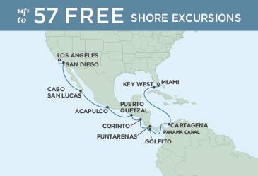 Cruises Around The World Map Regent Explorer December 28 2025 January 13 2026 - 17 Days Miami to Los Angeles