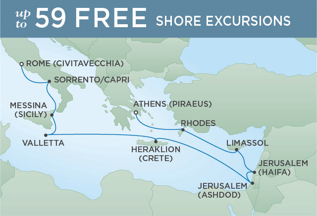HOLY LAND TO VATICAN CITY | 12 NIGHTS | DEPARTS SEP 26, 2019 | Seven Seas Voyager