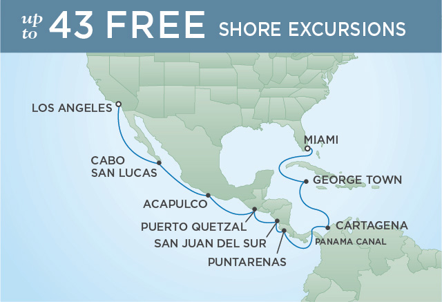 CANAL, COSTA RICA & CALIFORNIA | 16 NIGHTS | DEPARTS MAR 02, 2020 | Seven Seas Explorer
