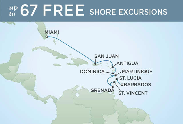 Itinerary Map Regent Seven Seas Navigator Cruises, World Cruise RSSC