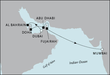 Cruises Around The World Dubai to Mumbai