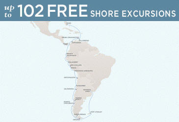 Cruises Around The World Regent Mariner Map MIAMI TO BUENOS AIRES
