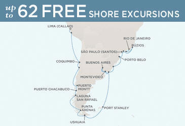 LUXURY CRUISES - Penthouse, Veranda, Balconies, Windows and Suites December 8 2026 January 7 2027 - 30 Days Regent Seven Seas Mariner 2026 RSSC CRUISES