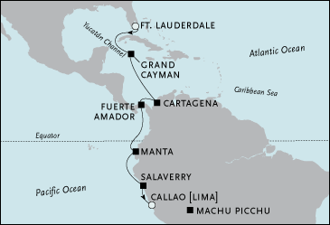 Cruises Around The World Fort Lauderdale to Callao