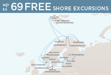 Cruises Around The World Regent World Cruises Voyager 2026 Map OSLO TO STOCKHOLM
