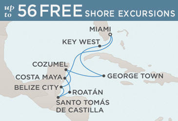 Cruises Around The World Regent Navigator Map February 3-13 2026 - 10 Days