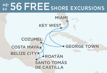 Cruises Around The World Regent Navigator Map March 12-22 2026 - 10 Days