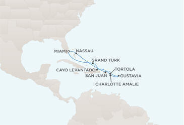 LUXURY CRUISES - Penthouse, Veranda, Balconies, Windows and Suites Route Map Regent Cruises Navigator RSSC