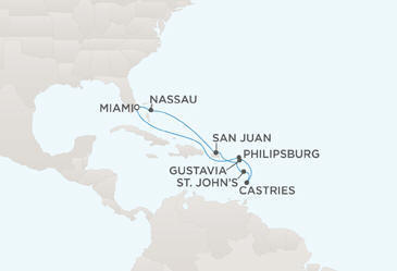 LUXURY CRUISES - Penthouse, Veranda, Balconies, Windows and Suites Route Map Regent Cruises Navigator RSSC 2026 March 22 April 1 2026 - 10 Days