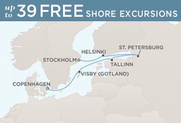 LUXURY CRUISES - Penthouse, Veranda, Balconies, Windows and Suites Route Map Regent Cruises Voyager RSSC July 28 August 4 2020 - 7 Days
