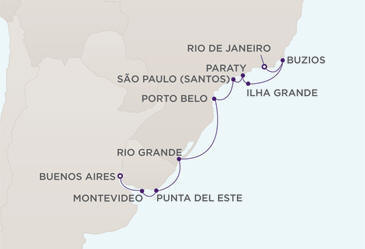 Single Balconies/Suites Map - Itinerary Balconies/Suites Regent Itineraries Mariner 2022