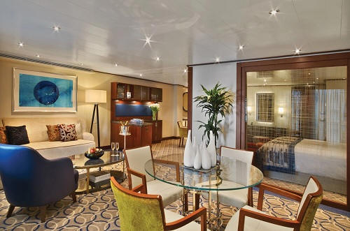 Seabourn Encore Luxury World Cruises Category O2, O1 (Owner's Suite)