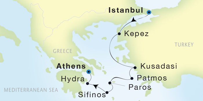 Cruises Around The World Seadream Yacht Club, Seadream 1 June 25 July 2 2025 Istanbul, Turkey to Athens (Piraeus), Greece