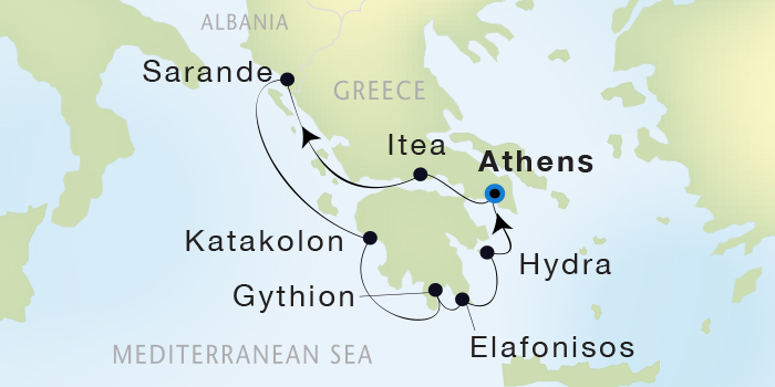 Cruises Around The World Seadream Yacht Club, Seadream 2 June 18-25 2025 Athens (Piraeus), Greece to Athens (Piraeus), Greece