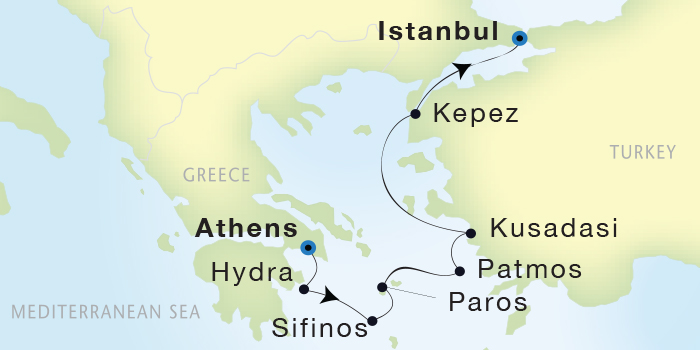 Seadream Yacht Club Cruise II June 25 July 2 2016 Athens (Piraeus), Greece to Istanbul, Turke 