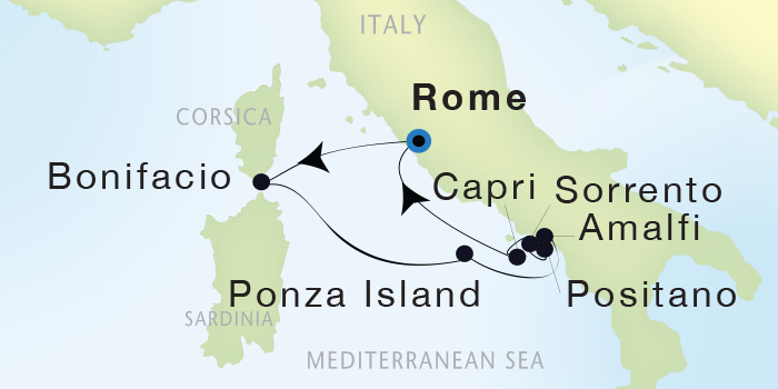 Cruises Around The World Seadream Yacht Club, Seadream 2 June 4-11 2025 Civitavecchia (Rome), Italy to Civitavecchia (Rome), Italy