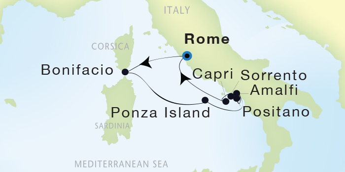 Cruises Around The World Seadream Yacht Club, Seadream 2 October 1-8 2025 Civitavecchia (Rome), Italy to Civitavecchia (Rome), Italy