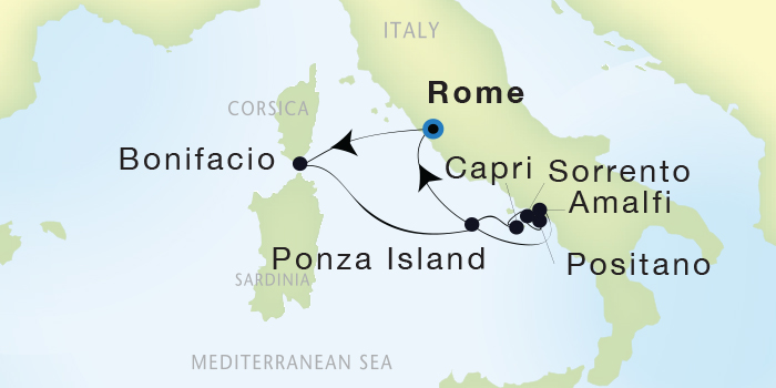 Cruises Around The World Seadream Yacht Club, Seadream 2 October 8-16 2025 Civitavecchia (Rome), Italy to Civitavecchia (Rome), Italy