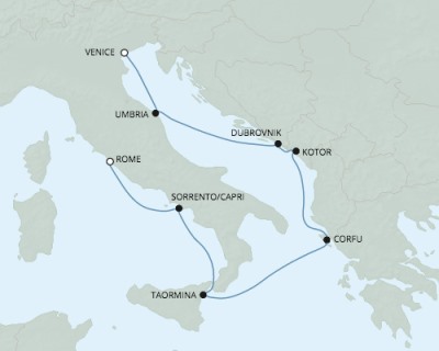 Cruises Around The World Seven Seas Explorer - RSSC April 19-26 2026 Cruises Venice, Italy to Civitavecchia, Italy