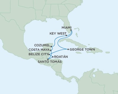 Cruises Around The World Seven Seas Mariner November 15-26 2025 Miami, FL to Miami, FL