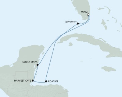 Seven Seas Mariner - RSSC January 4-11 2017 Cruises Miami, FL to Miami, FL
