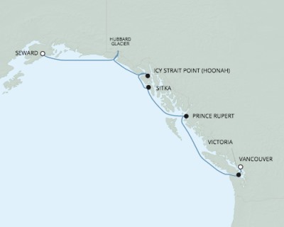 Seven Seas Mariner - RSSC May 31 June 7 2017 Cruises Seward, AK, United States to Vancouver, Canada